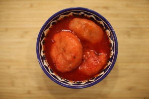 Serve 2-3 Kubbeh in a bowl with plenty of soup while its steaming hot